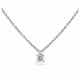 'Karlien' Women's Whitegold 18C Chain with Pendant - Silver HD-4179