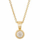 'Rosalind' Women's Yellow gold 18C Chain with Pendant - Gold KD-2031/1