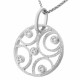 Women's Sterling Silver Chain with Pendant - Silver ZH-7078