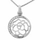 'Blair' Women's Sterling Silver Chain with Pendant - Silver ZH-7089