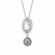 'Eden' Women's Sterling Silver Chain with Pendant - Silver ZH-7116