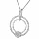 Women's Sterling Silver Chain with Pendant - Silver ZH-7278