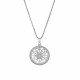 Women's Sterling Silver Chain with Pendant - Silver ZH-7311
