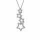 'Evelinia' Women's Sterling Silver Chain with Pendant - Silver ZH-7338