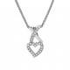 Women's Sterling Silver Chain with Pendant - Silver ZH-7361