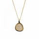 'Layla' Women's Sterling Silver Chain with Pendant - Gold ZH-7489/G