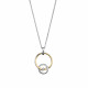 'Antoine' Women's Sterling Silver Chain with Pendant - Silver/Gold ZH-7503/1