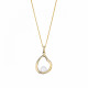 'Baptiste' Women's Sterling Silver Chain with Pendant - Gold ZH-7507/G