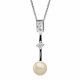 'Maxime' Women's Sterling Silver Chain with Pendant - Silver ZH-7514