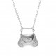 Women's Sterling Silver Chain with Pendant - Silver ZK-7294