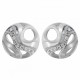 'Elvina' Women's Sterling Silver Stud Earrings - Silver ZO-7085