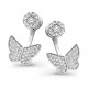 'Viva' Women's Sterling Silver Stud Earrings - Silver ZO-7221