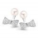 'Sienna' Women's Sterling Silver Stud Earrings - Silver ZO-7224