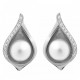 'Sophia' Women's Sterling Silver Stud Earrings - Silver ZO-7234