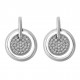 'Alekszandra' Women's Sterling Silver Drop Earrings - Silver ZO-7354