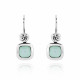 'Anat' Women's Sterling Silver Drop Earrings - Silver ZO-7467