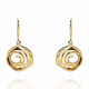 'Apolline' Women's Sterling Silver Drop Earrings - Gold ZO-7500/G