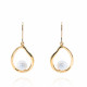 'Baptiste' Women's Sterling Silver Drop Earrings - Gold ZO-7507/G