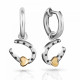 'Aurora' Women's Sterling Silver Drop Earrings - Silver/Gold ZO-7525