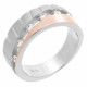 Women's Sterling Silver Ring - Silver/Rose ZR-7093