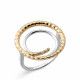 Women's Sterling Silver Ring - Silver/Gold ZR-7499
