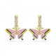 Swarovski® 'Idyllia' Women's Gold Plated Metal Drop Earrings - Gold 5670055