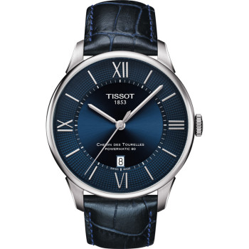 Tissot® Analogue 'Chemin Des Tourelles Powermatic 80' Men's Watch T0994071604800