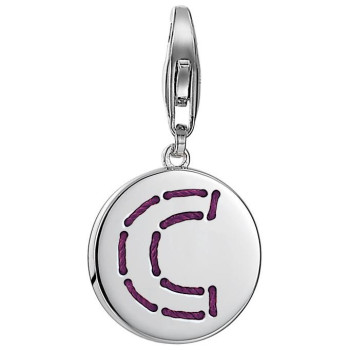 Esprit® 'Letter Fabric C' Women's Sterling Silver Charm - Silver ESCH91125A000