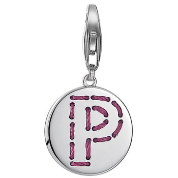 Esprit® 'Letter Fabric P' Women's Sterling Silver Charm - Silver ESCH91138A000