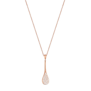 Esprit® Women's Brass Chain with Pendant - Rose ESNL02974C800