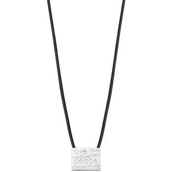 Esprit® 'Love Tag' Women's Sterling Silver Necklace - Silver ESNL92094A420