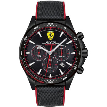 Ferrari® Chronograph 'Pilota' Men's Watch 0830623