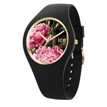 Ice Watch® Analogue 'Ice Flower - Black Dahlia' Women's Watch (Small) 021737