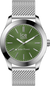 Ice Watch® Analogue 'Ice Steel - Silver Green' Men's Watch (Medium) 023796