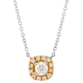 Orphelia® 'Gilda' Women's Two-Tone 18C Chain with Pendant - Silver/Gold KD-2027/1