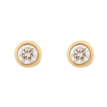 Orphelia® 'Alexandria' Women's Yellow gold 18C Stud Earrings - Gold OD-5330/1