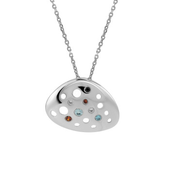 Orphelia® Women's Sterling Silver Pendant with Chain - Silver ZH-4480