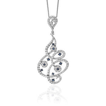 Orphelia® Women's Sterling Silver Chain with Pendant - Silver ZH-7039