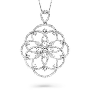 Orphelia® Women's Sterling Silver Chain with Pendant - Silver ZH-7213