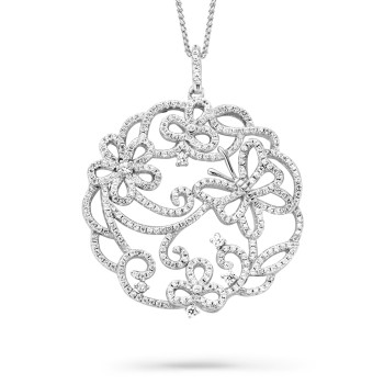 Orphelia® Women's Sterling Silver Chain with Pendant - Silver ZH-7214