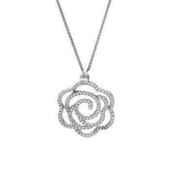 Orphelia® Women's Sterling Silver Chain with Pendant - Silver ZH-7303