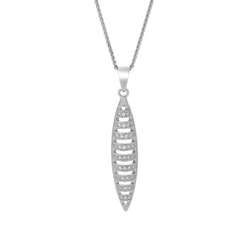 Orphelia® Women's Sterling Silver Chain with Pendant - Silver ZH-7330