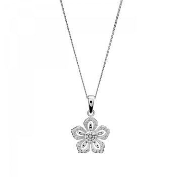 Orphelia® Women's Sterling Silver Chain with Pendant - Silver ZH-7479