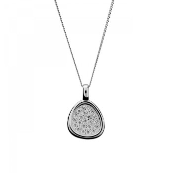 Orphelia® 'Layla' Women's Sterling Silver Chain with Pendant - Silver ZH-7489