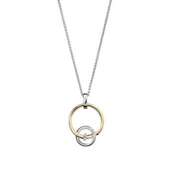 Orphelia® 'Antoine' Women's Sterling Silver Chain with Pendant - Silver/Gold ZH-7503/1