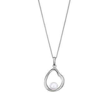 Orphelia® 'Baptiste' Women's Sterling Silver Chain with Pendant - Silver ZH-7507