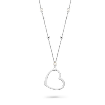 Orphelia® 'Laguna' Women's Sterling Silver Chain with Pendant - Silver ZK-7183