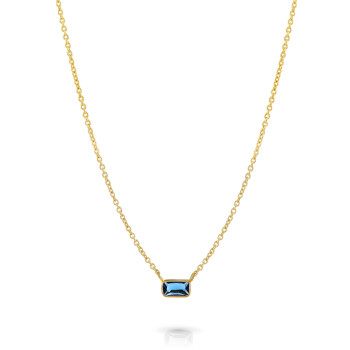 Orphelia® 'Ultimate' Women's Sterling Silver Necklace - Gold ZK-7567/G