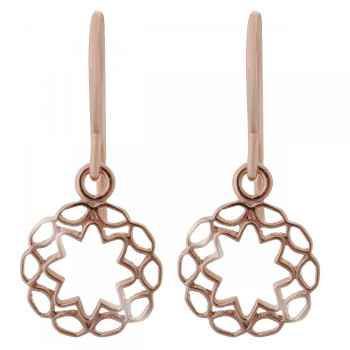 Orphelia® 'Jasmine' Women's Sterling Silver Drop Earrings - Rose ZO-7076/1