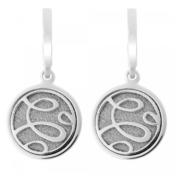 Orphelia® 'Serena' Women's Sterling Silver Drop Earrings - Silver ZO-7096